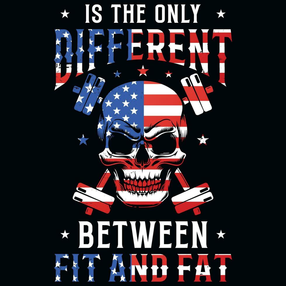 Gym or fitness tshirt design vector design