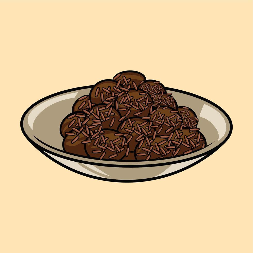brigadeiros food vector
