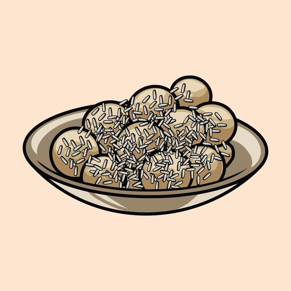 Rafaellos coconut balls food vector