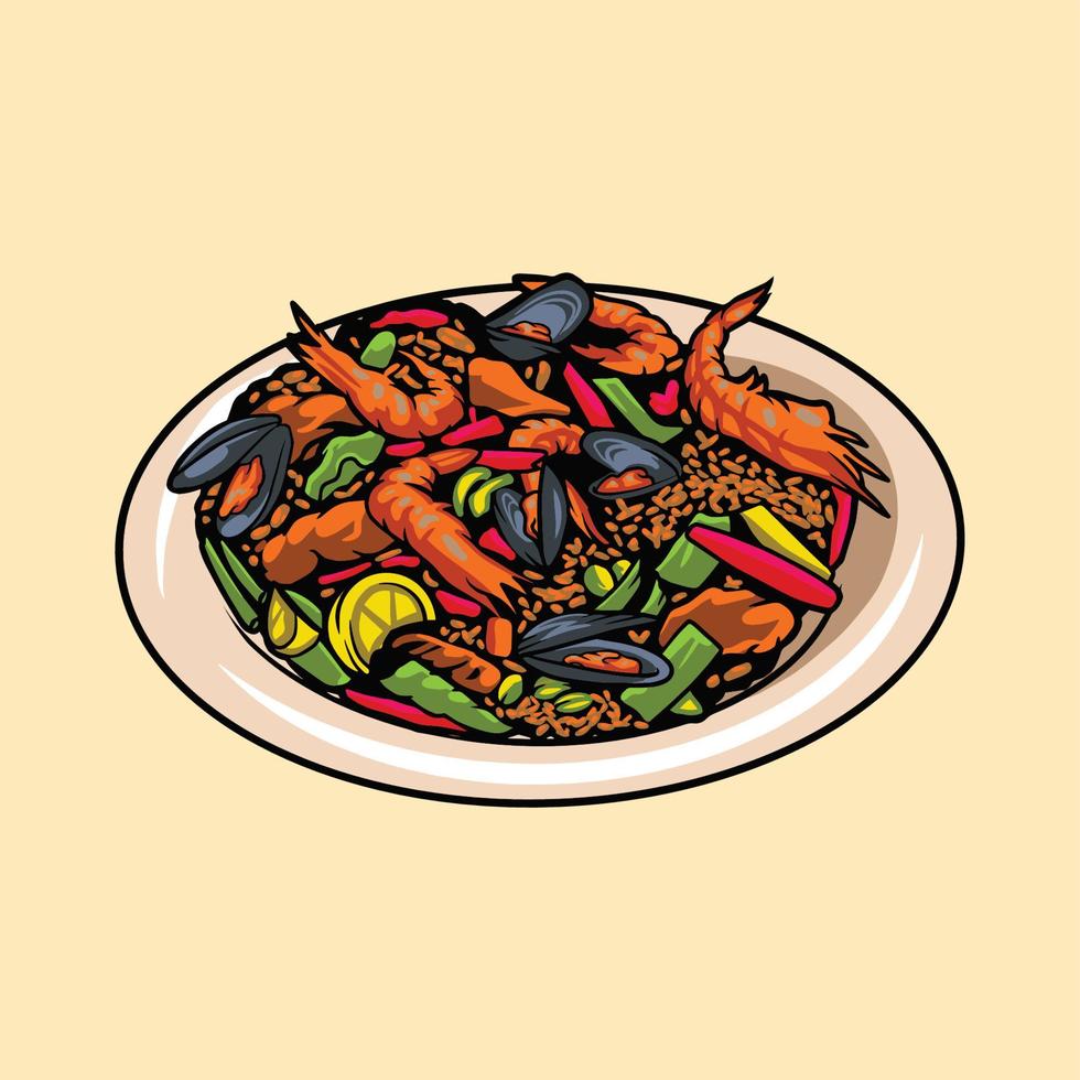 paella food vector