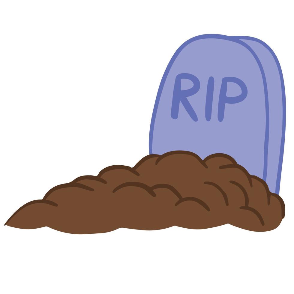 grave yard tombstone vector