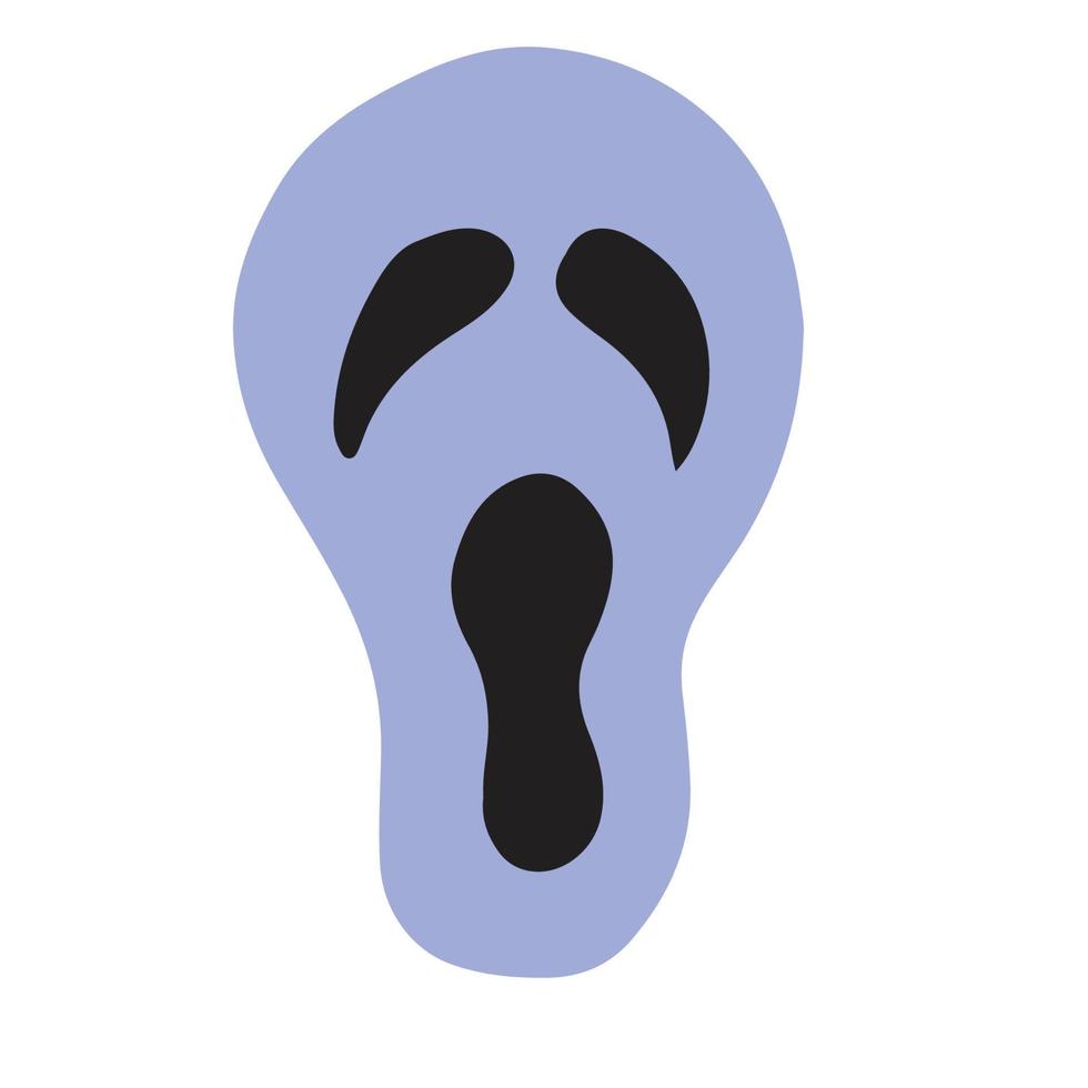 Spooky mask for halloween vector