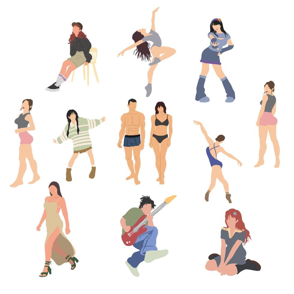 Sets of people activity ,good for graphic design resource. vector