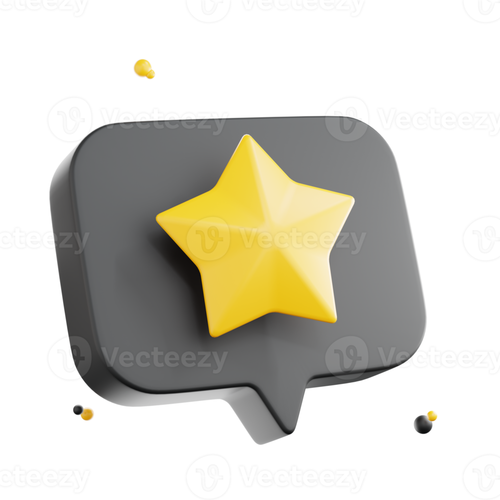 3d review rating stars for best excellent, services rating, Five stars, png