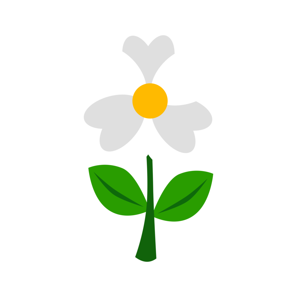 blomma tecknad serie design i vit Färg png