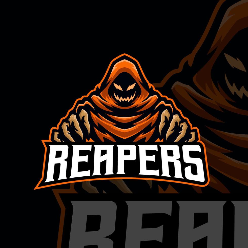 Reapers logo mascot illustration premium vector