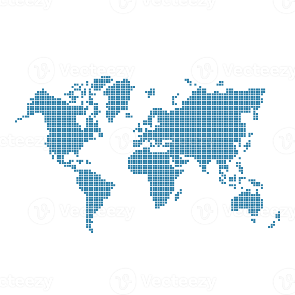 World Map Abstract Dot Design. png