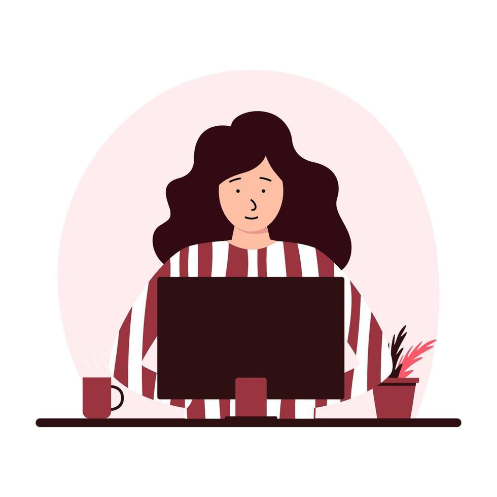 Wear Pajamas to Work Day. Office workers in good mood. April event