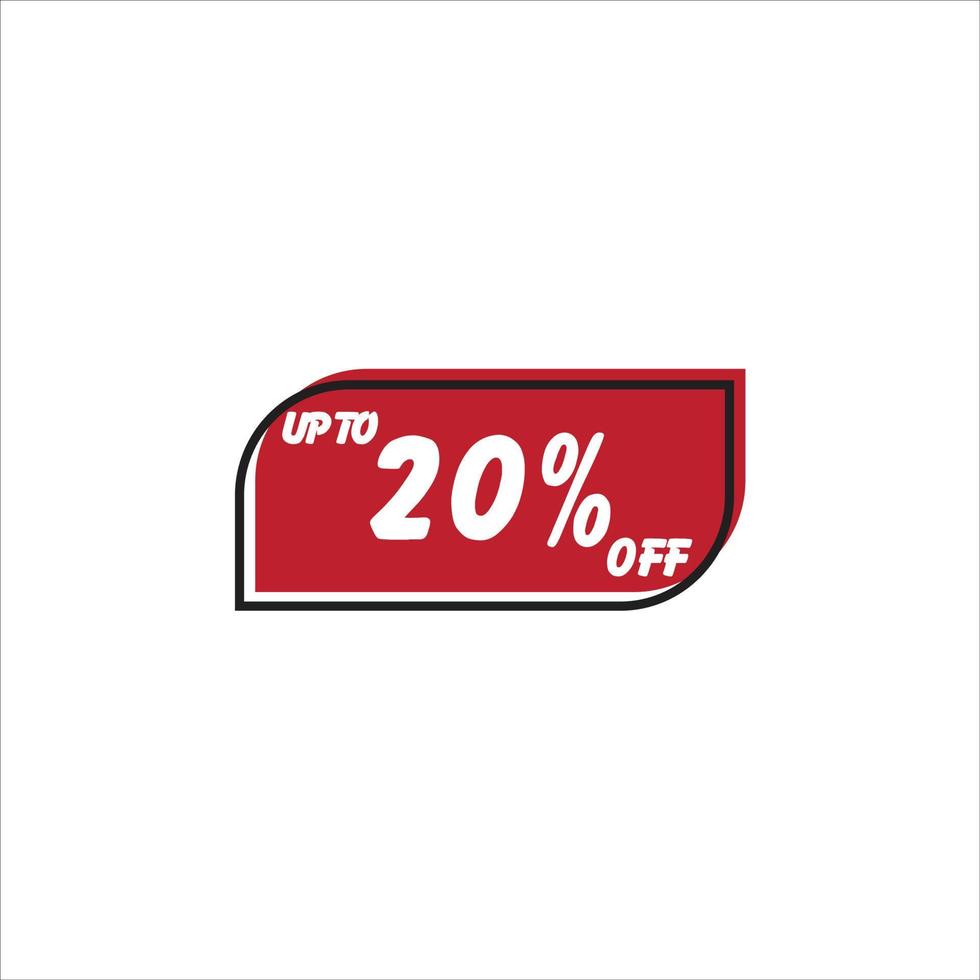 Up to 20 percent off banner, Upto 20 percent off, Discount offer, Banner Add, Special Offer add vector