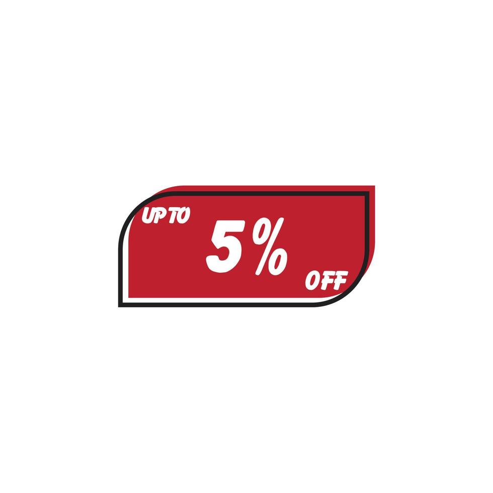 Up to 5 percent off banner, Upto 5 percent off, Discount offer, Banner Add, Special Offer add vector