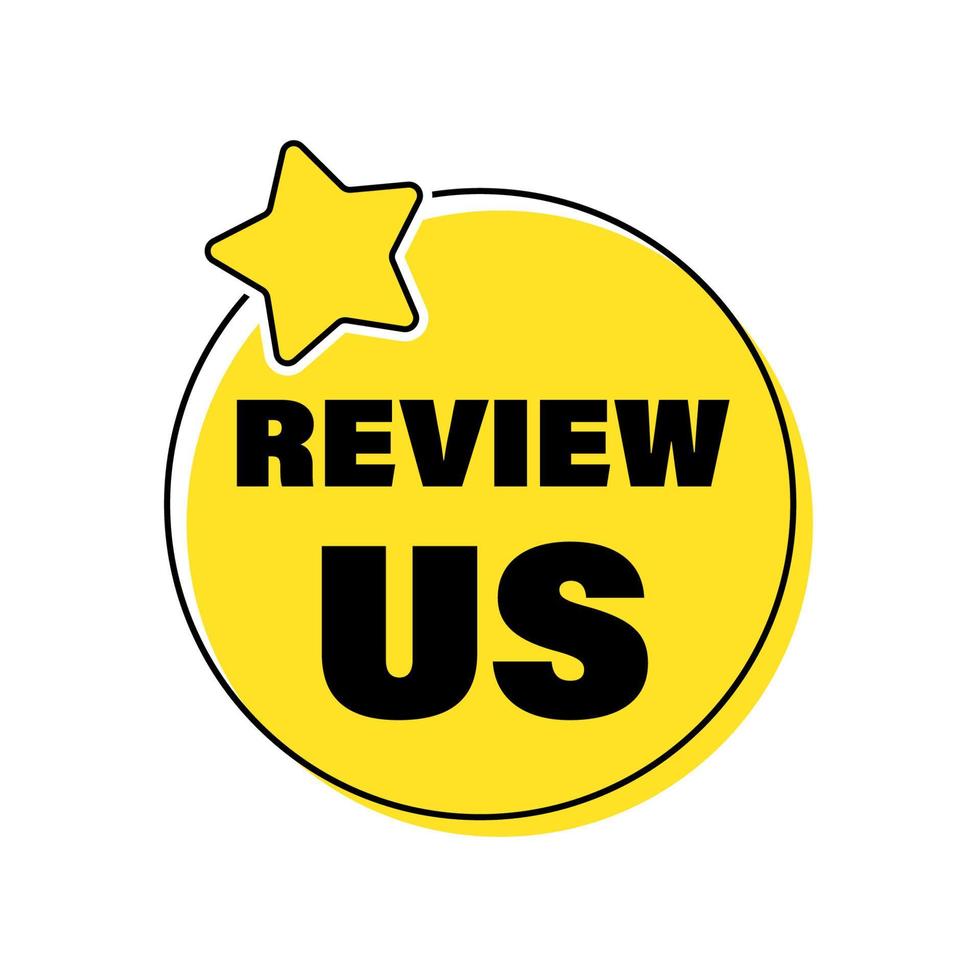 Review us. User rating concept. Review and rate us clipart vector