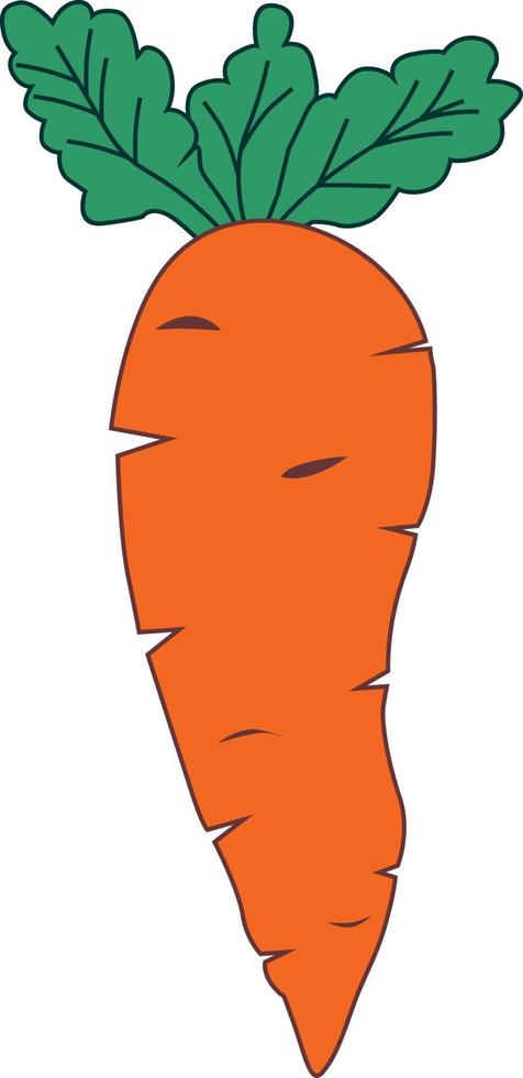 Easter Carrot Fresh vegetable Vector Illustration
