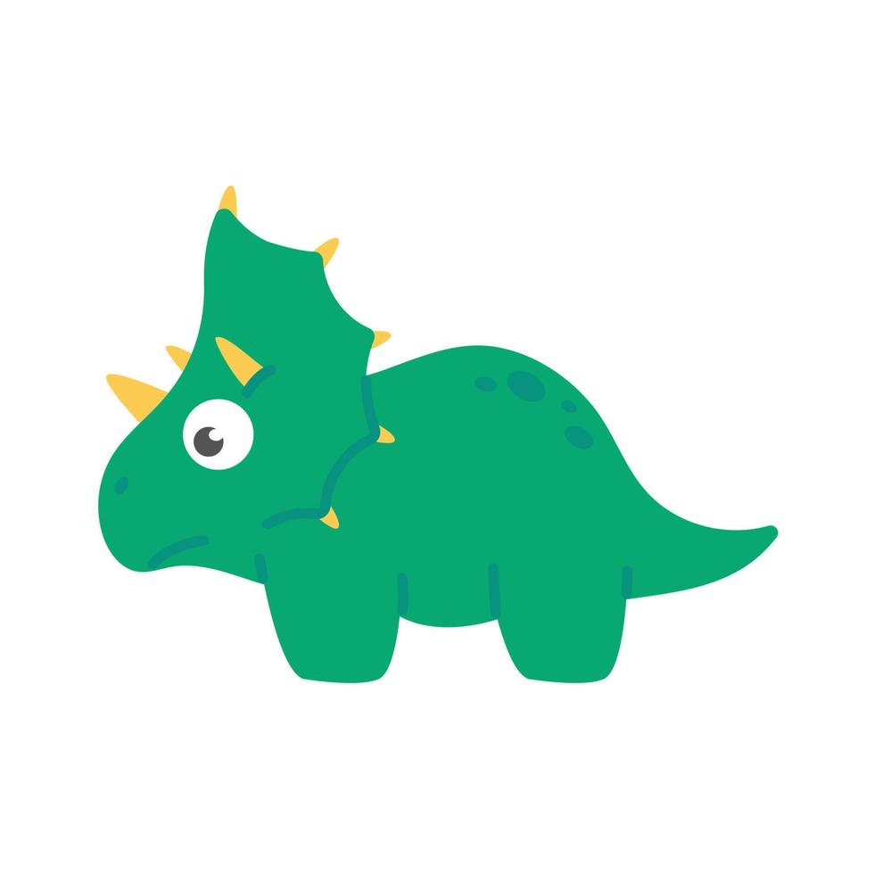 Cute cartoon dinosaur for nursery decoration. vector