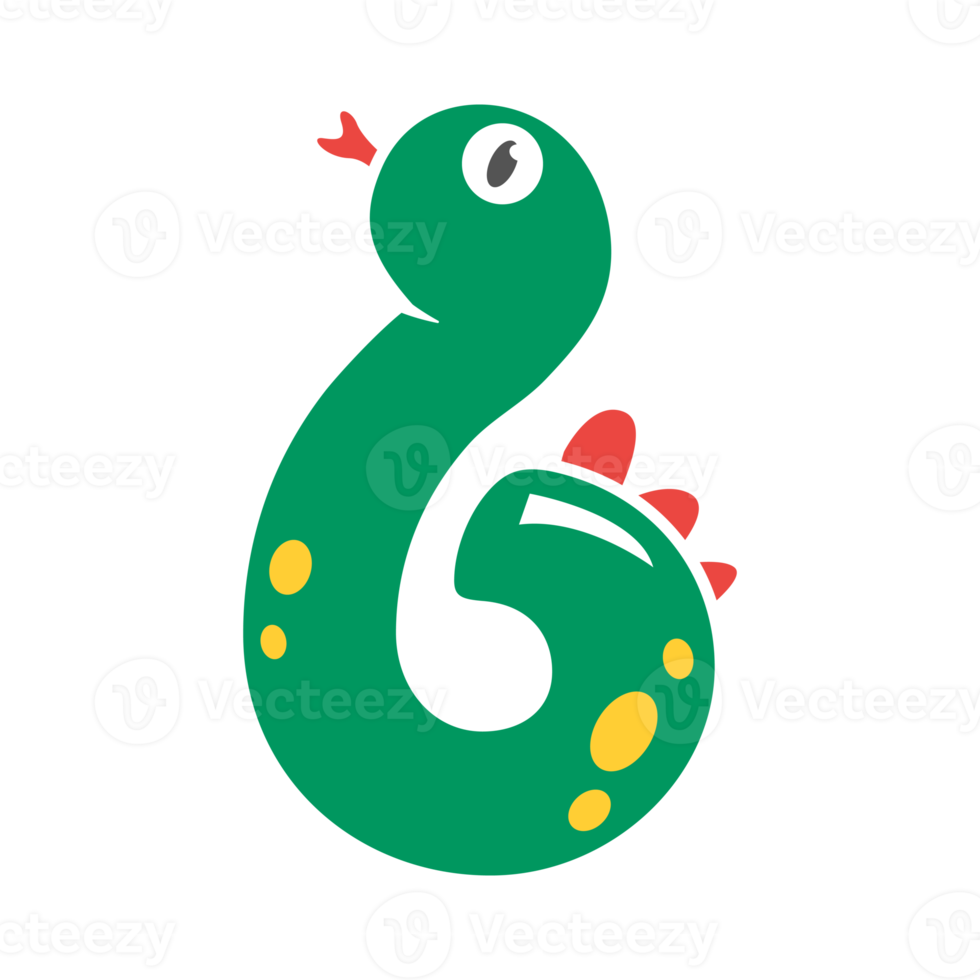 dinosaur number design birthday party for kids png