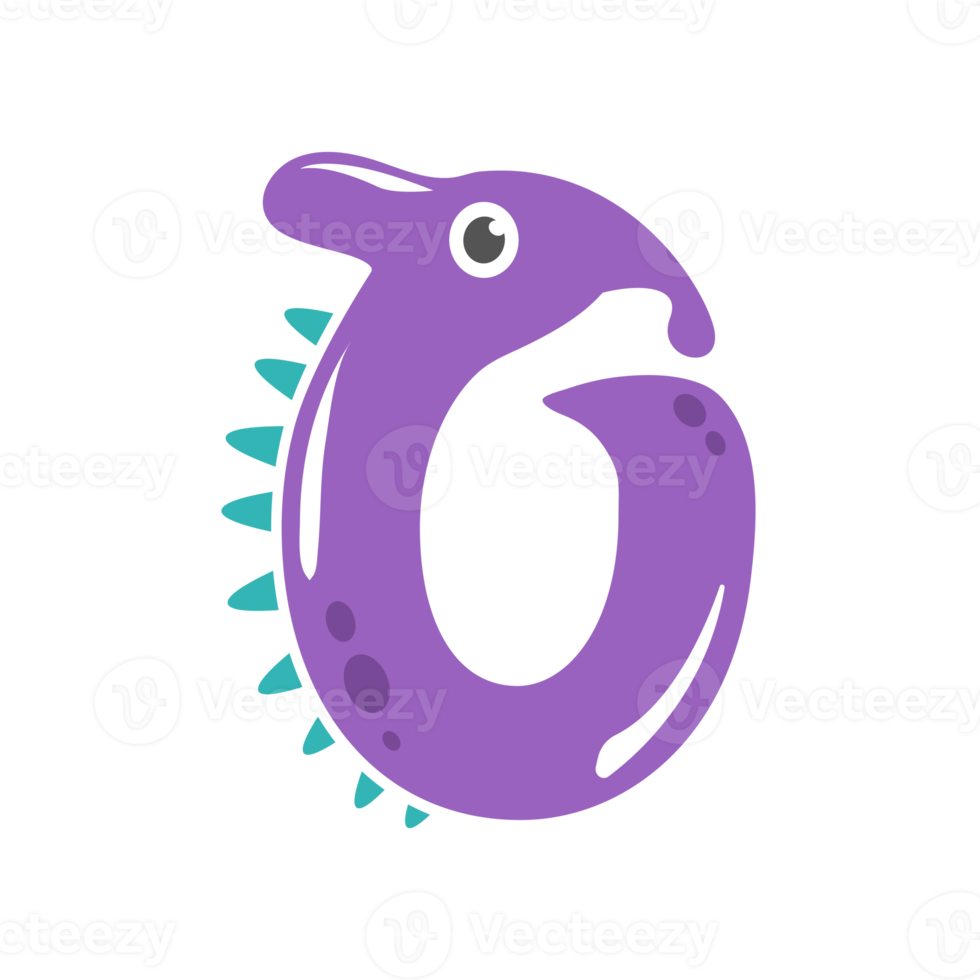dinosaur number design birthday party for kids png