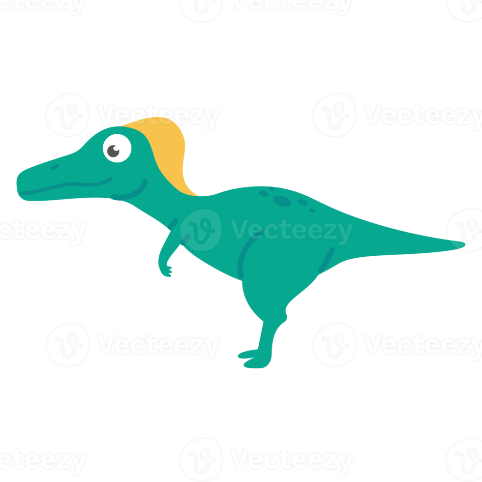 Cute cartoon dinosaur for nursery decoration. png