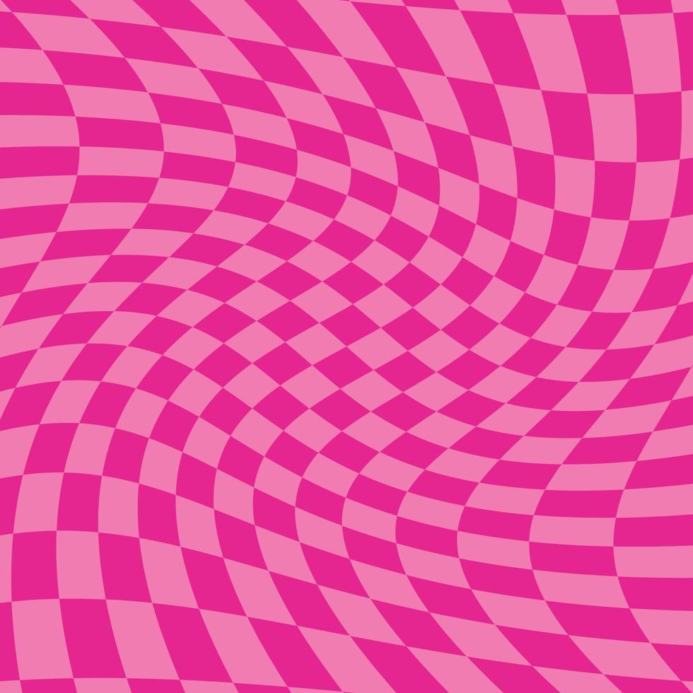 psychedelic geometric pattern with squares vector