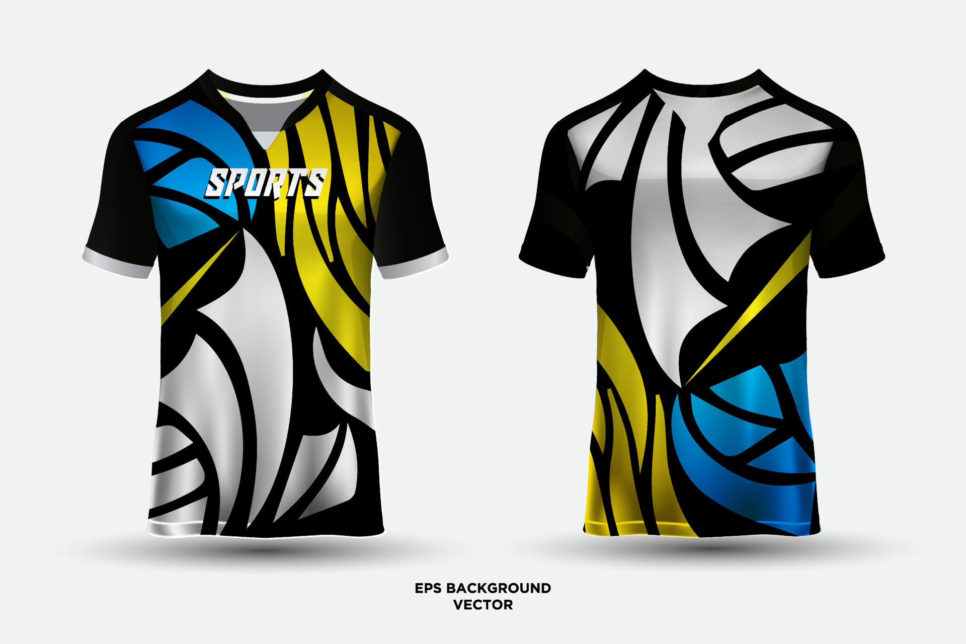 Sports jersey and tshirt design vector. Soccer jersey mockup for