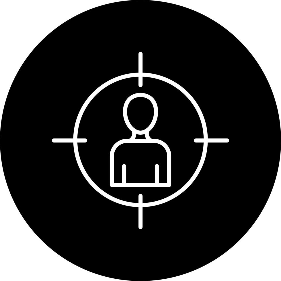 User Target Vector Icon Style