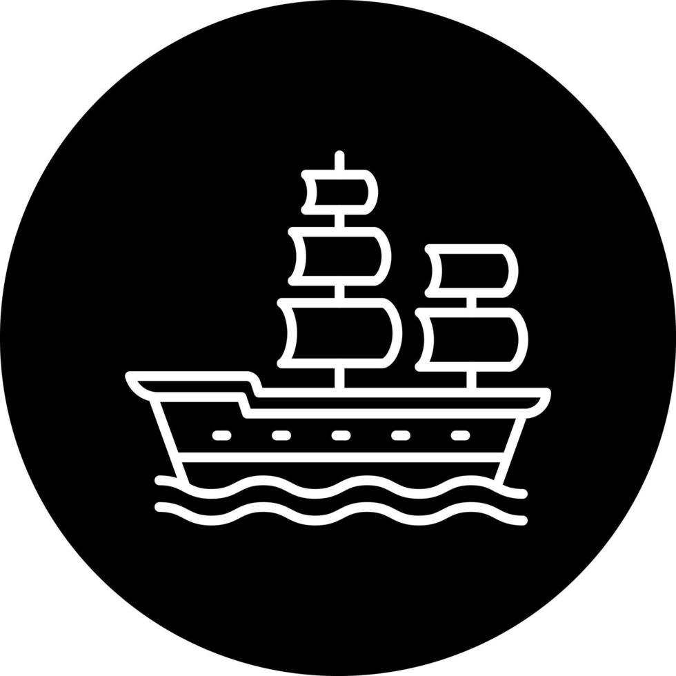 Galleon Vector Icon Style