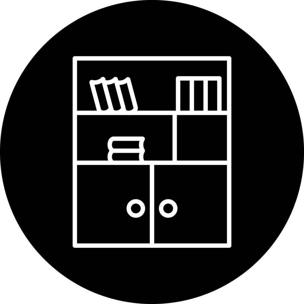 Library Cabinet Vector Icon Style