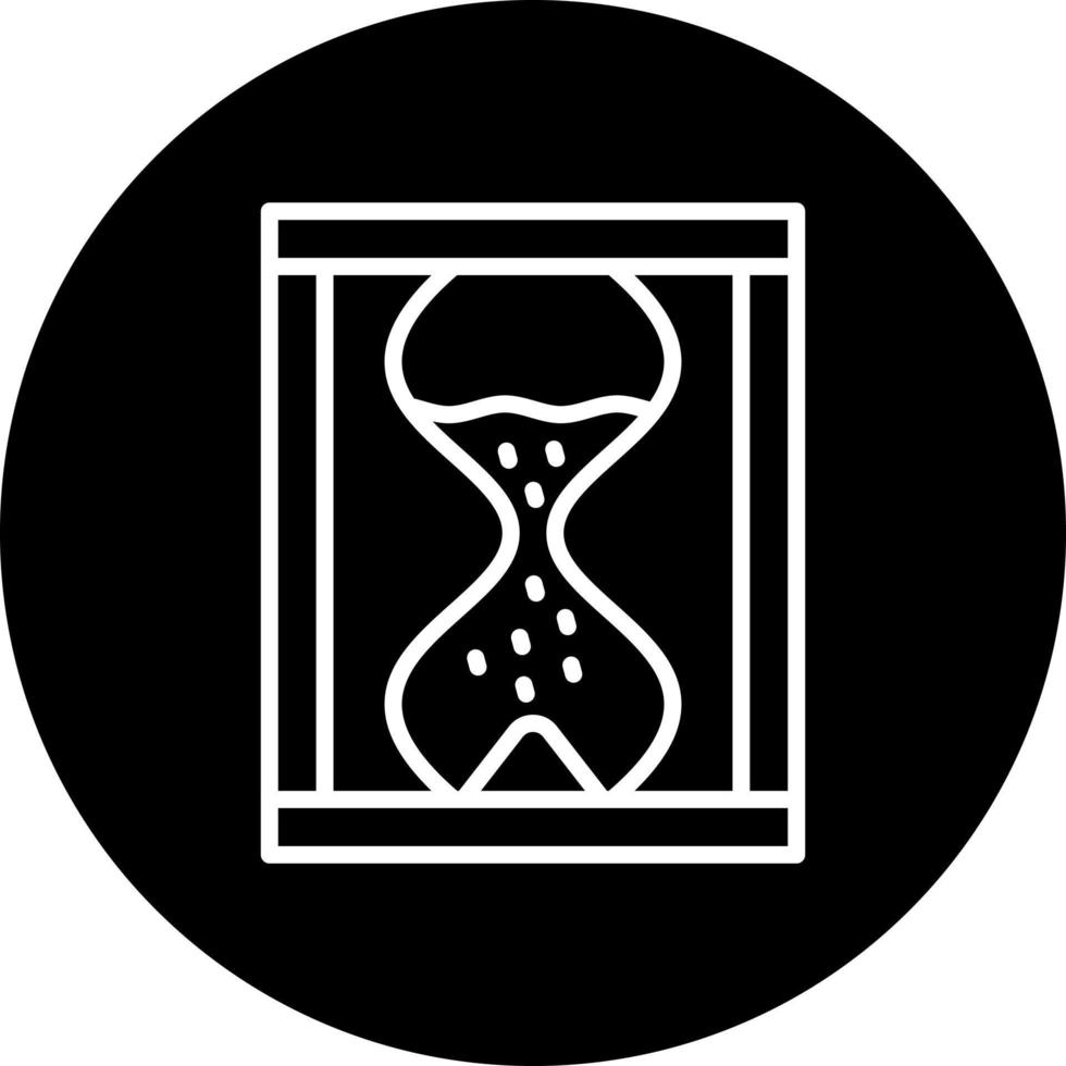 Sand Clock Vector Icon Style