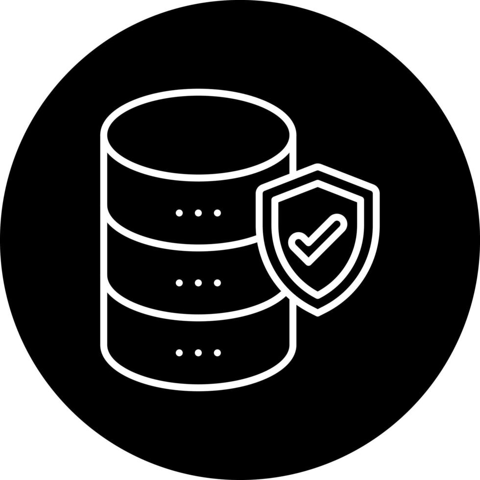 Database Security Vector Icon Style