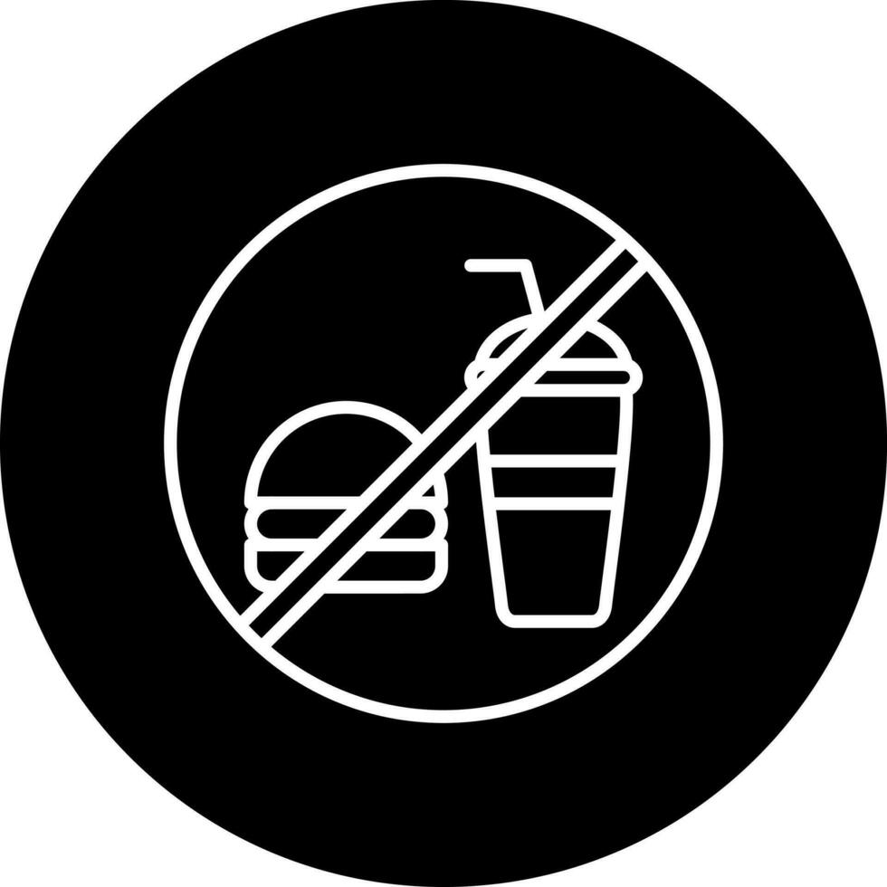 No Eating Vector Icon Style