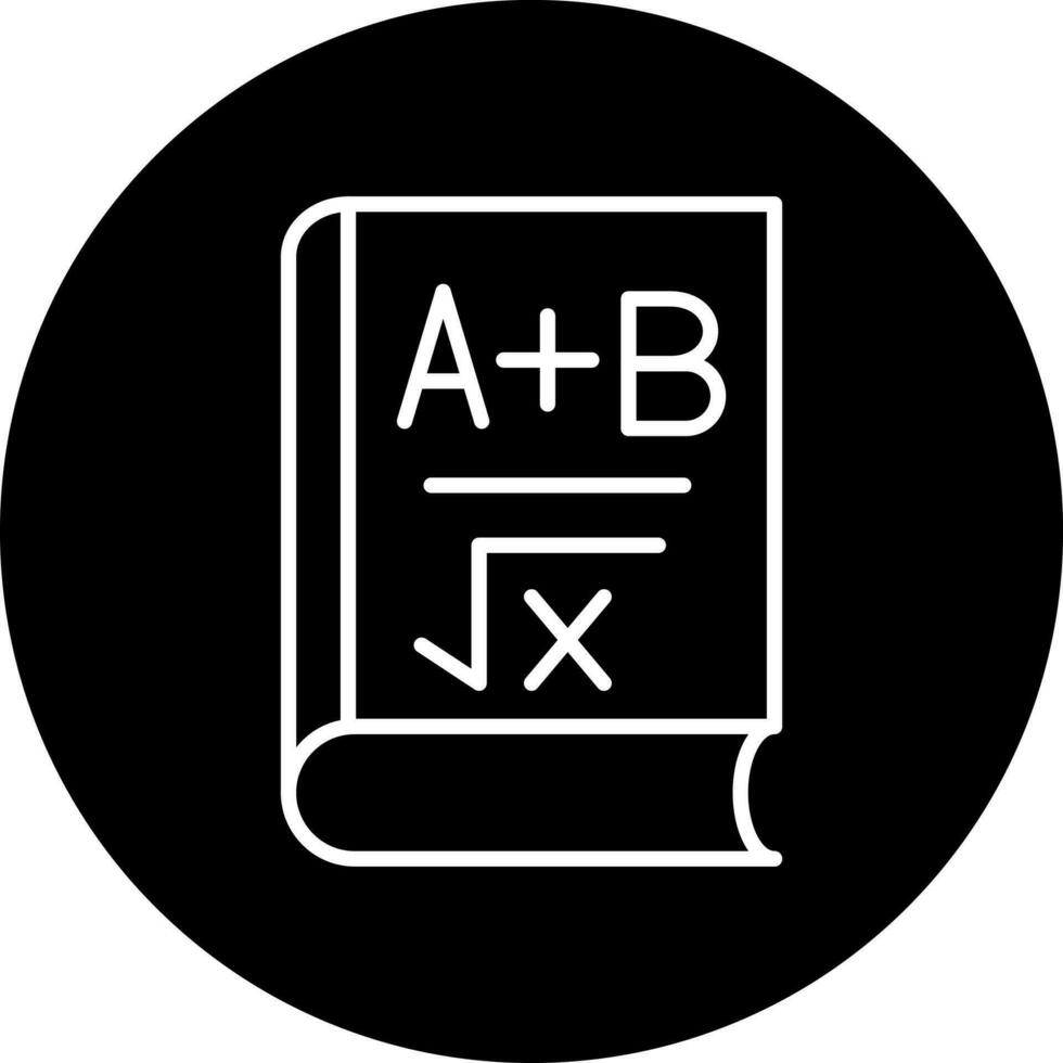 Algebra Book Vector Icon Style