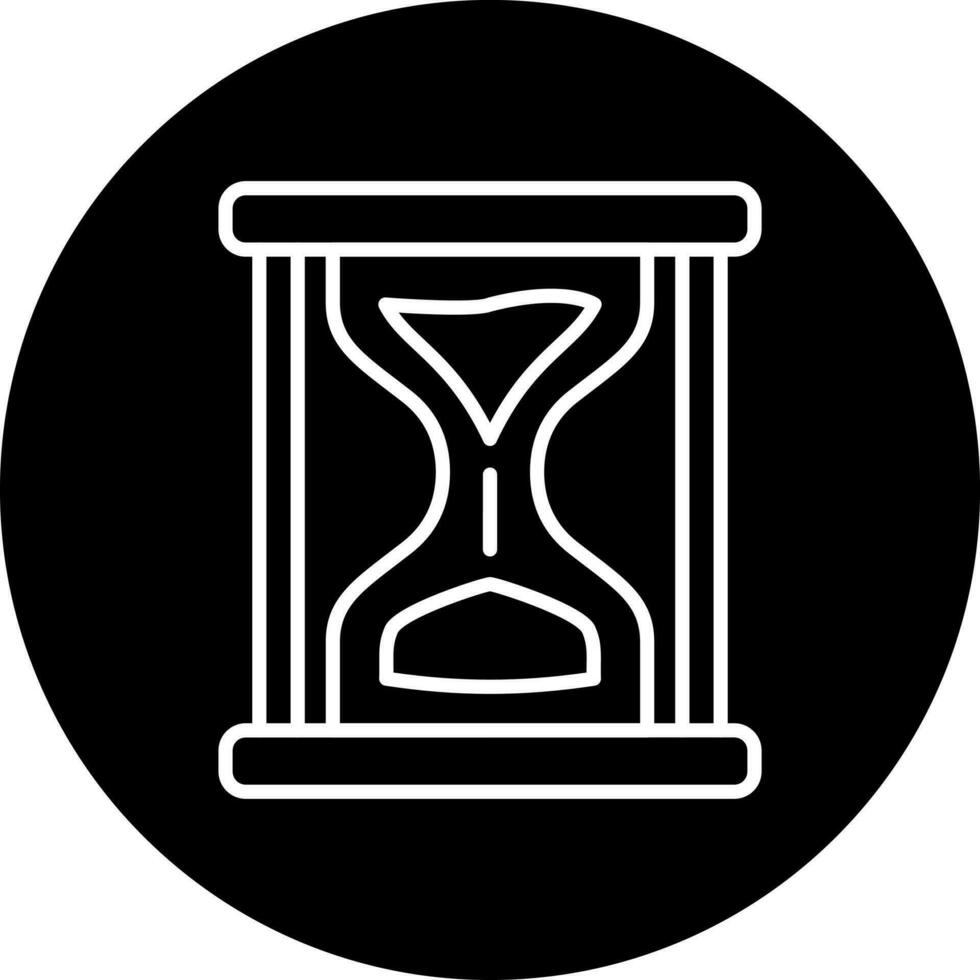 Sand Clock Vector Icon Style