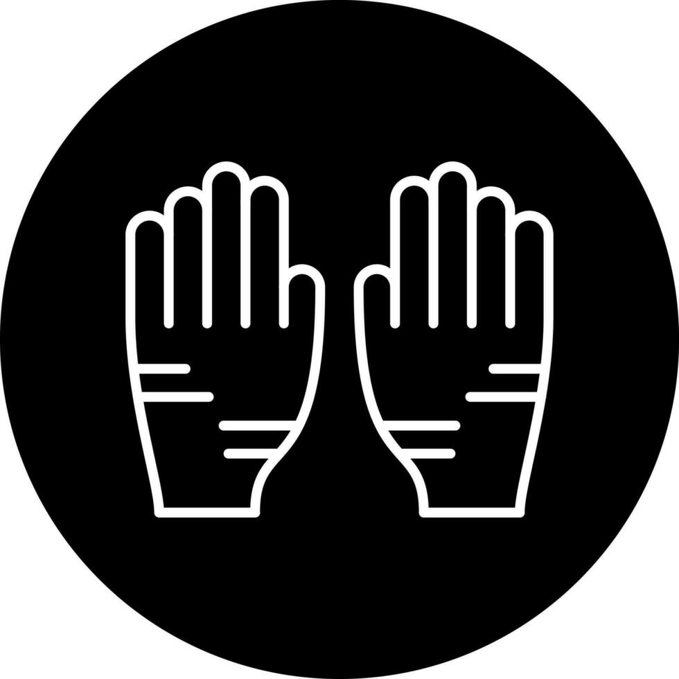 Electrician Gloves Vector Icon Style