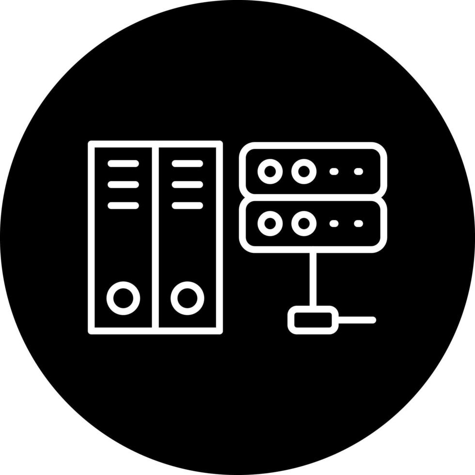 Industry Server Vector Icon Style