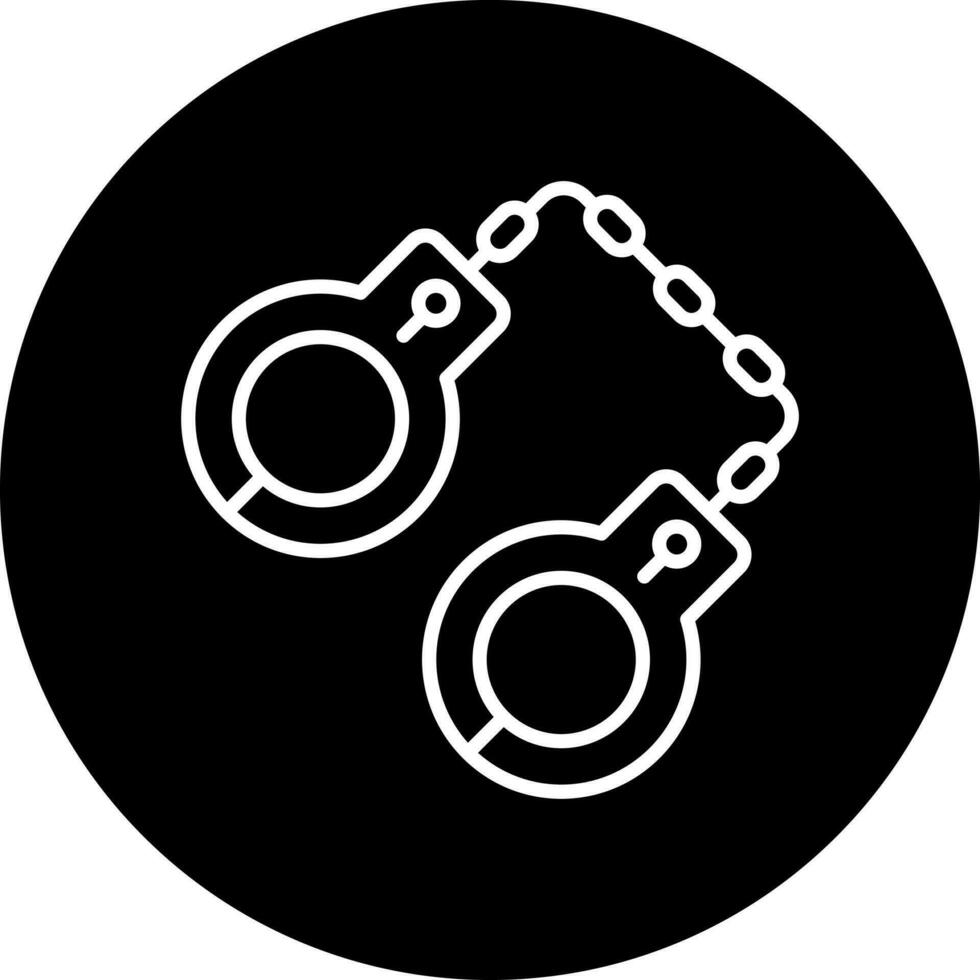 Handcuffs Vector Icon Style