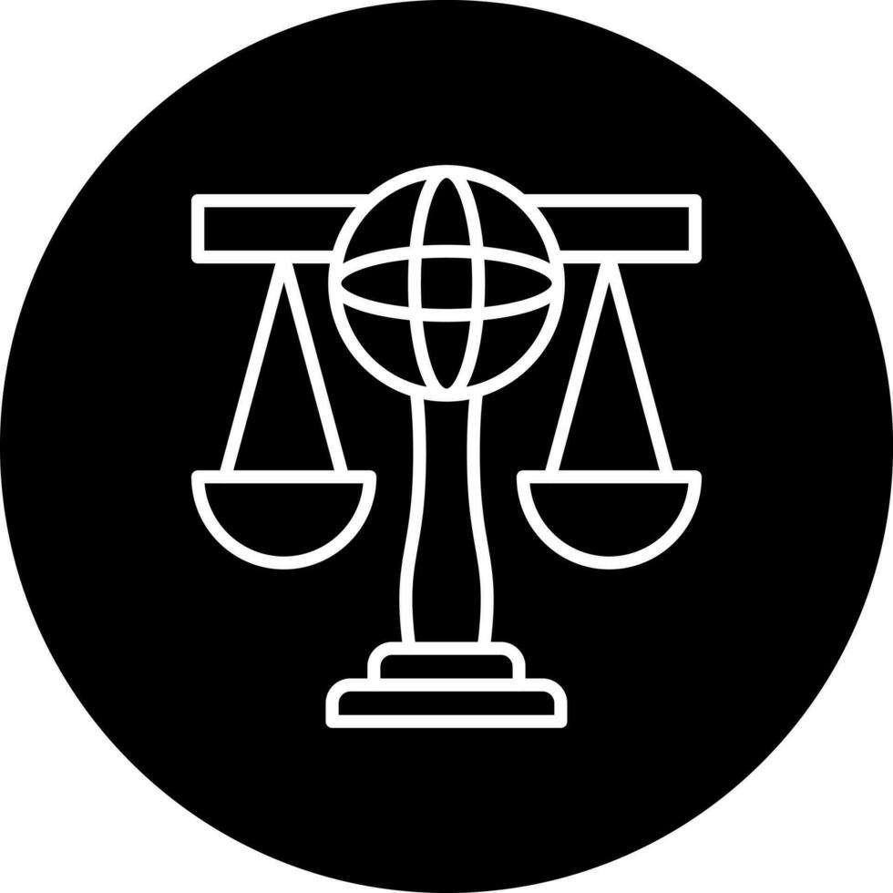 International Law Vector Icon Style