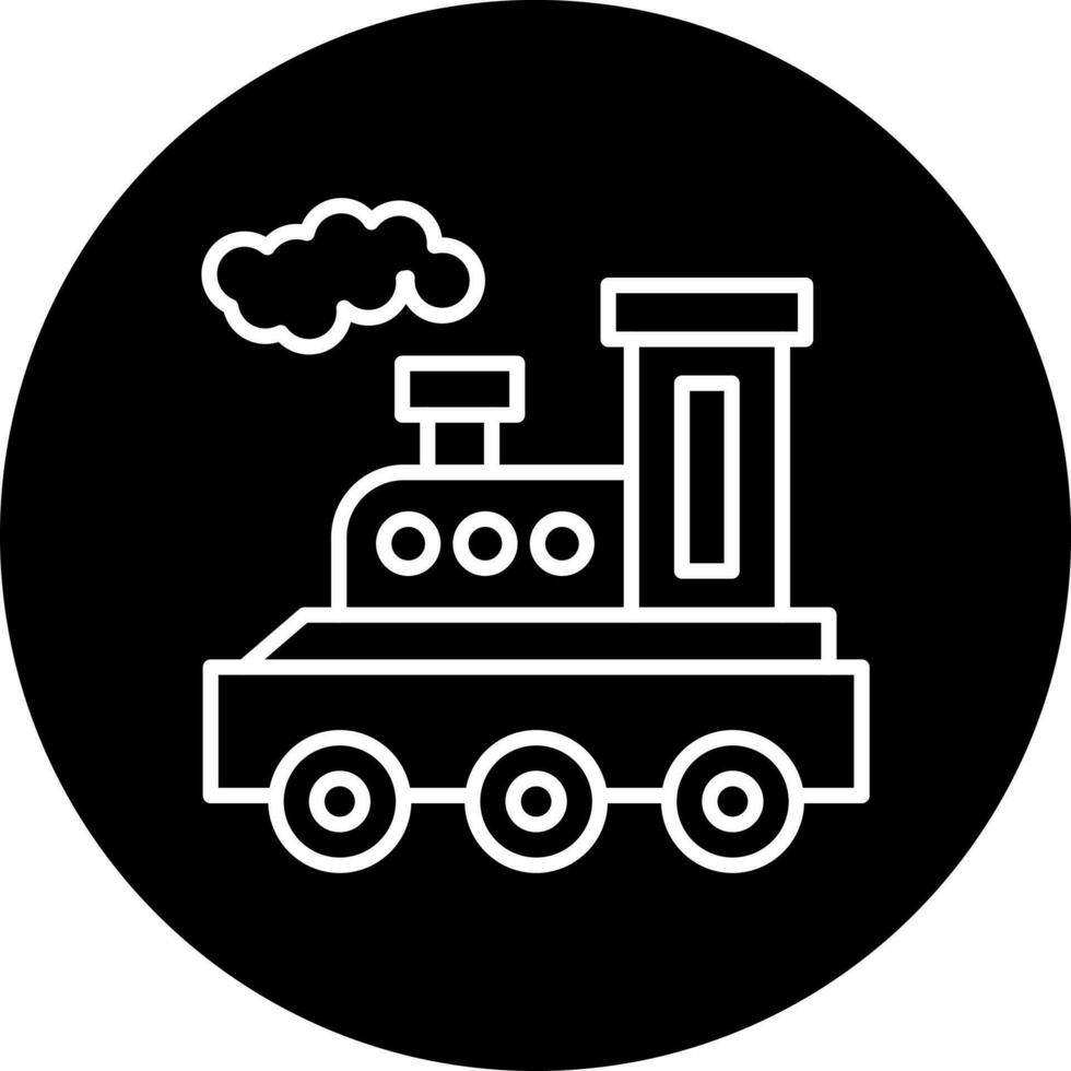 vapor tren vector icono estilo