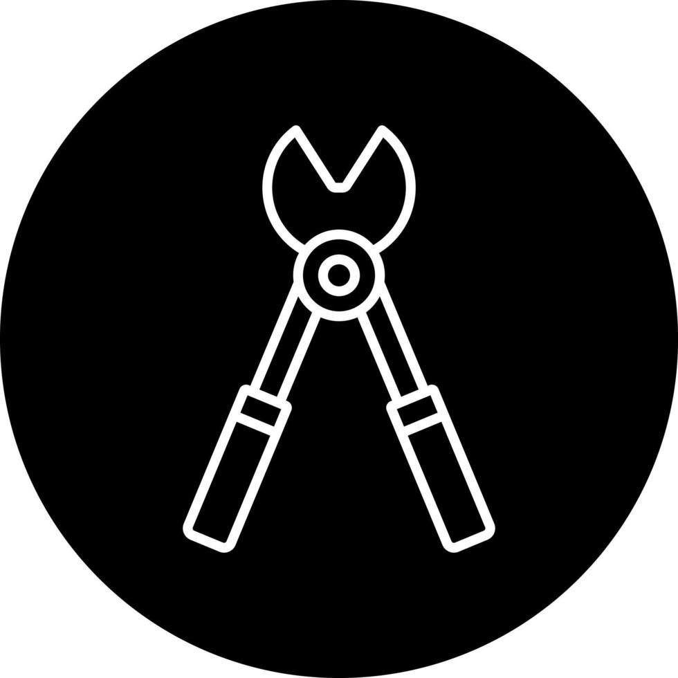Locking Pliers Vector Icon Style