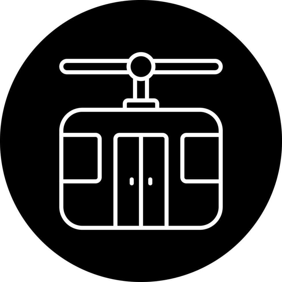 Cable Car Vector Icon Style