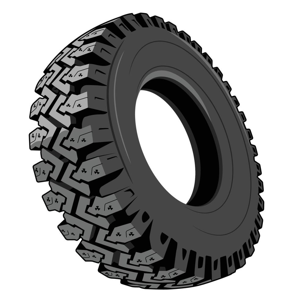 off road car tire vector design