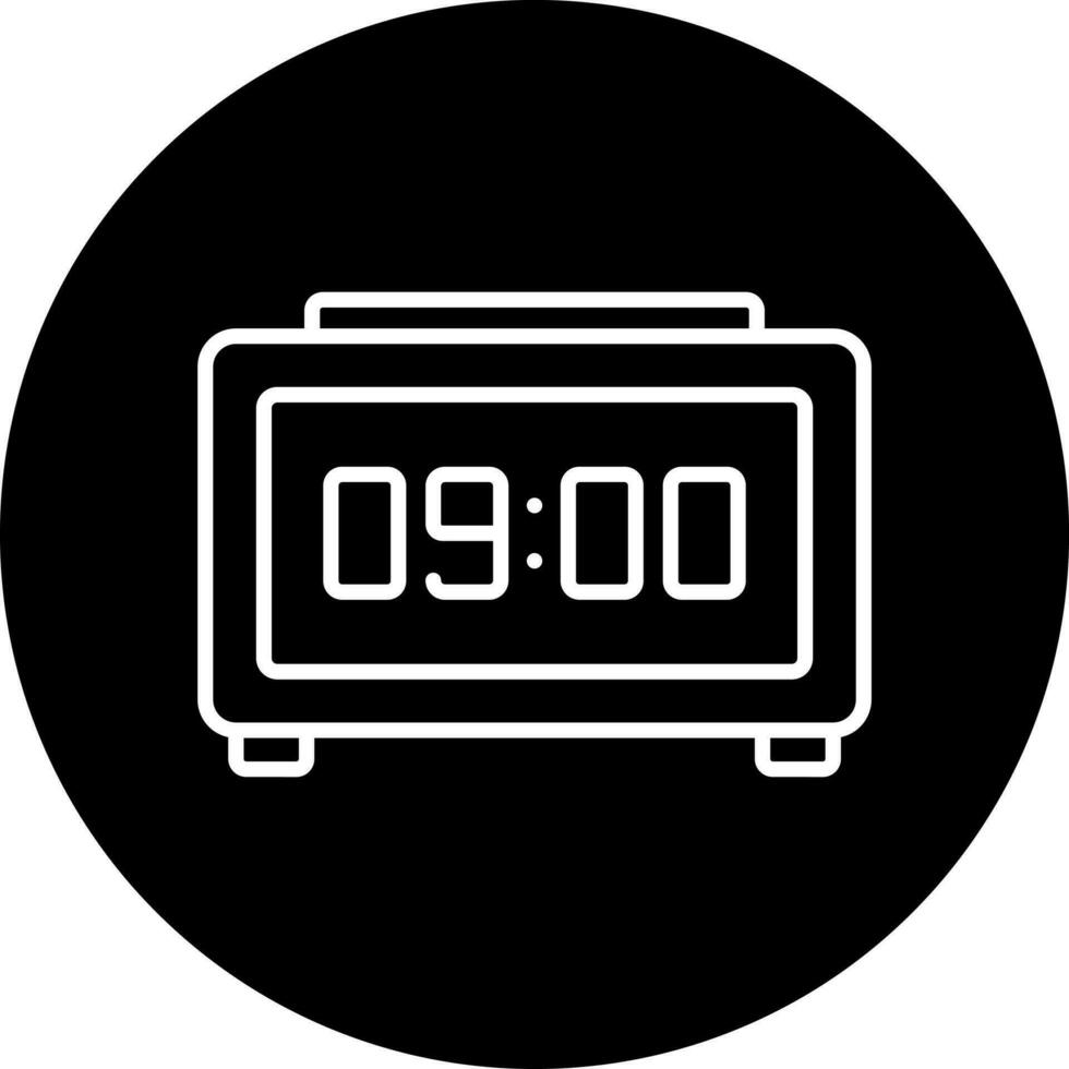 Digital Clock Vector Icon Style