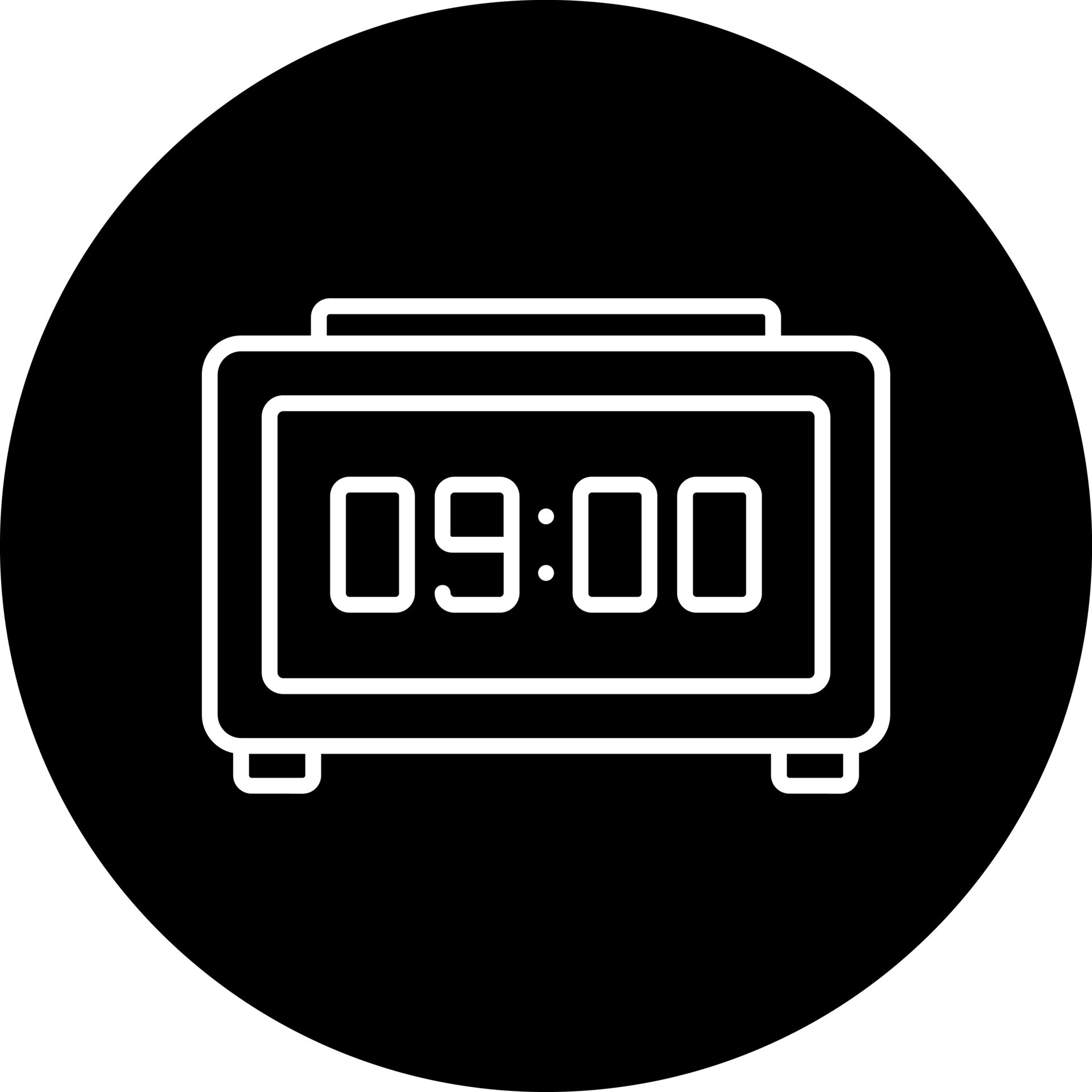 Digital Clock Vector Icon Style 22543261 Vector Art at Vecteezy
