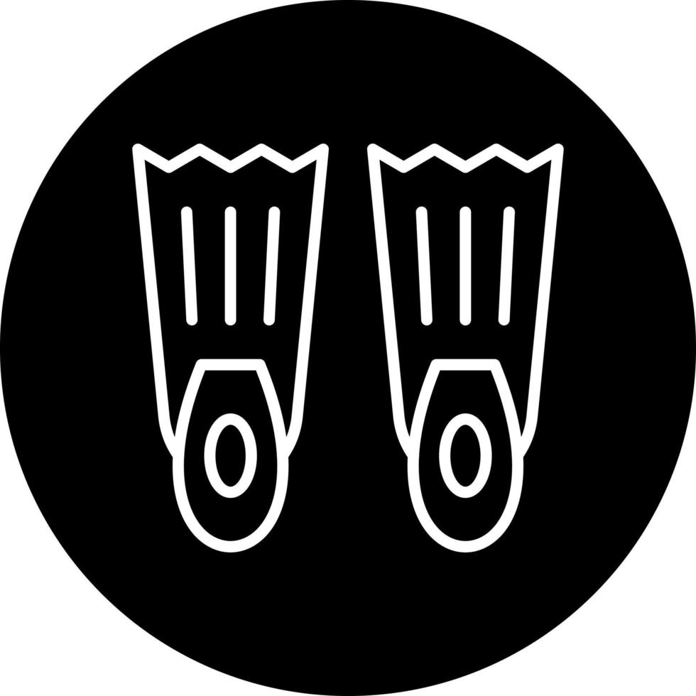 Flippers Vector Icon Style