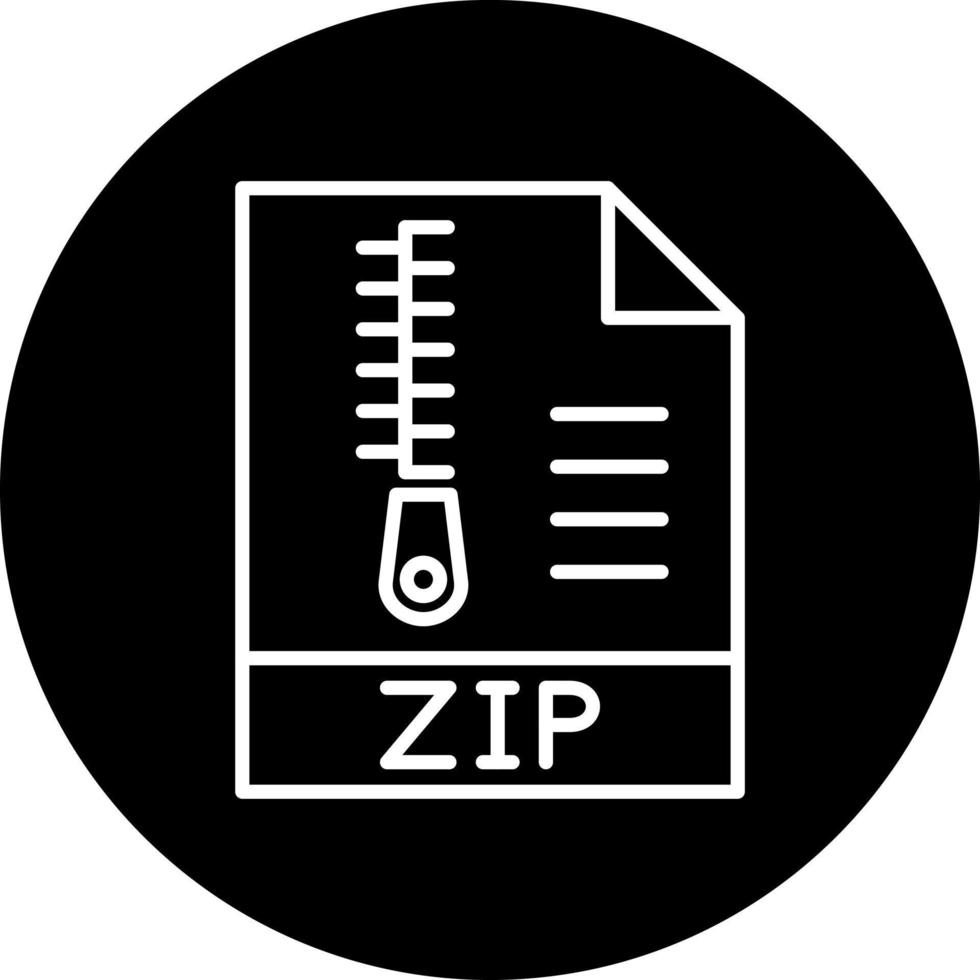 Zip File Vector Icon Style