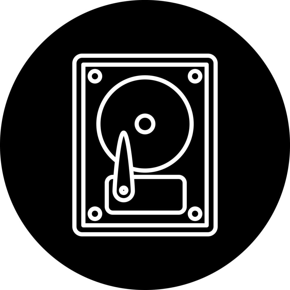 Hard Disk Vector Icon Style