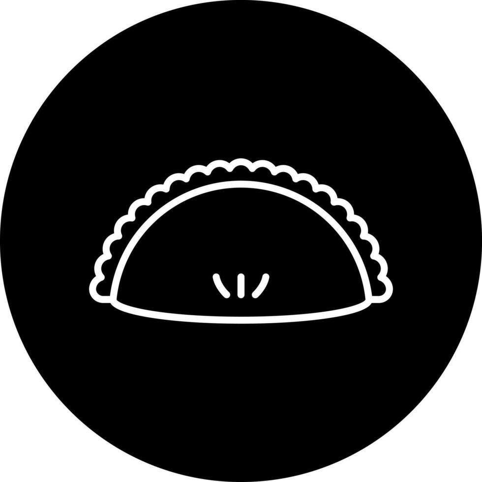 empanada vector icono estilo