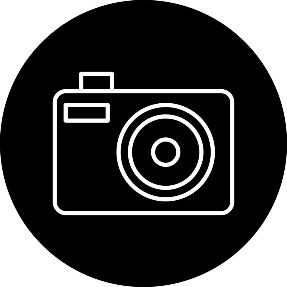 compacto cámara vector icono estilo