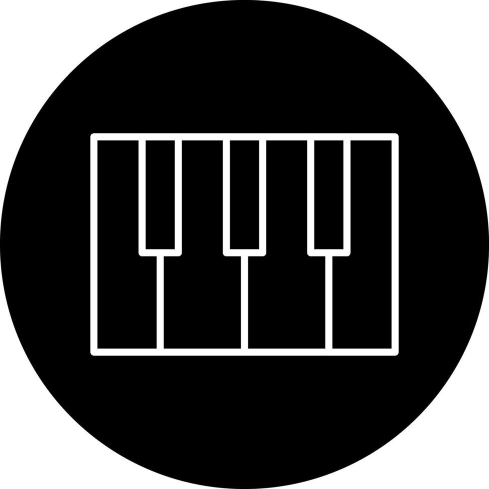 Piano Vector Icon Style