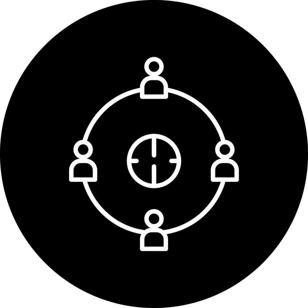 User Connection Vector Icon Style