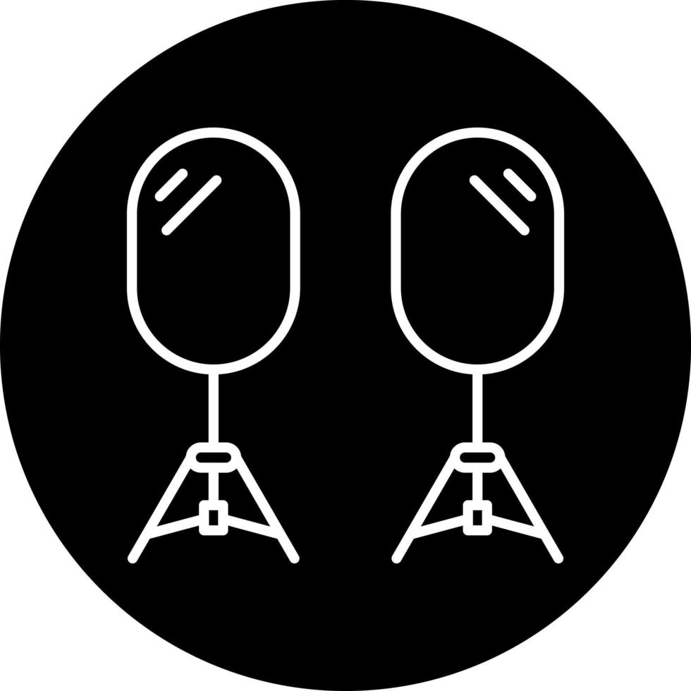 Camera Reflector Vector Icon Style