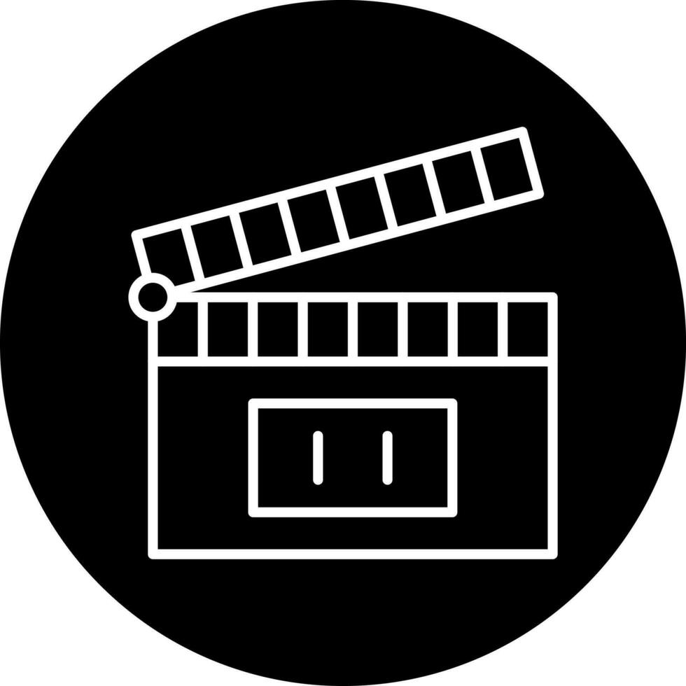 Clapperboard Vector Icon Style