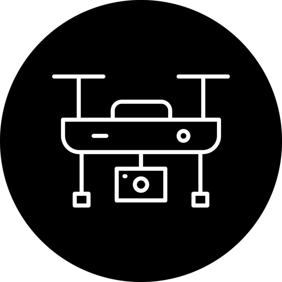 Camera Drone Vector Icon Style